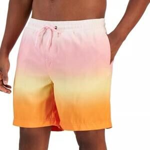 Club Room Mens Kenji Ombre Swim Trunks Pink Combo XXL, men’s short [COPY]
